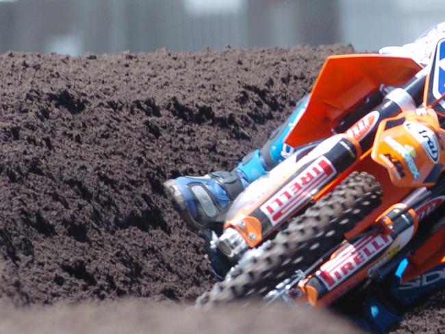 Motocross Rider. MotorbikeJesse Dobson on his Motorex KTM 85cc.Photo: Cade Mooney / Sunshine Coast Daily