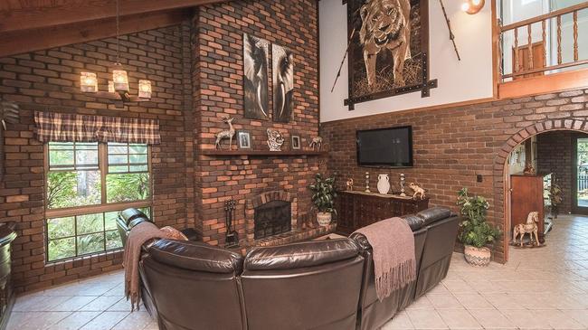 The property also has a nostalgic fireplace and chimney. Picture: Contributed