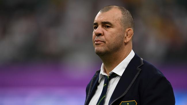 Michael Cheika left his post after Australia’s dismal World Cup campaign. Picture: AFP