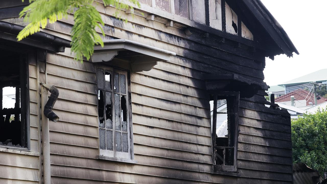 The house was engulfed in flames. Picture: Liam Kidston