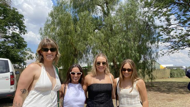 Punters dressed in their finest black and white for Derby Day celebrations in Dubbo. Photo: Tijana Birdjan