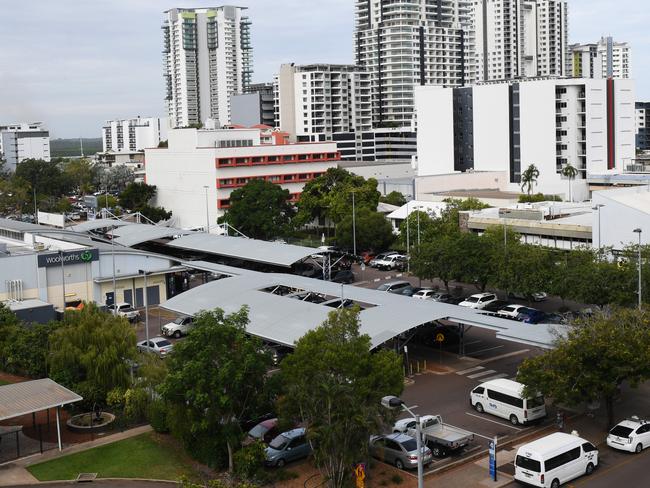 The Woolworths site in the Darwin CBD. Picture: Katrina Bridgeford.