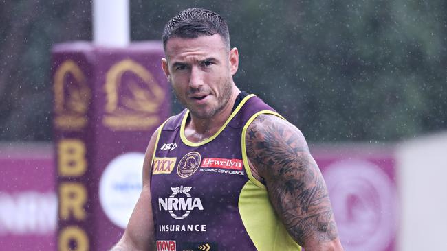 Darius Boyd trained away from the main group. Picture: Annette Dew