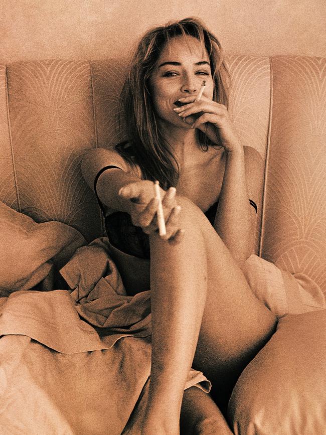 Playboy photo of Sharon Stone.