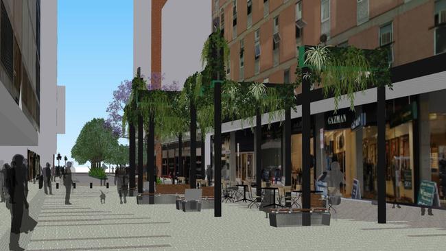 An artist impressions of the Gawler Place upgrade.