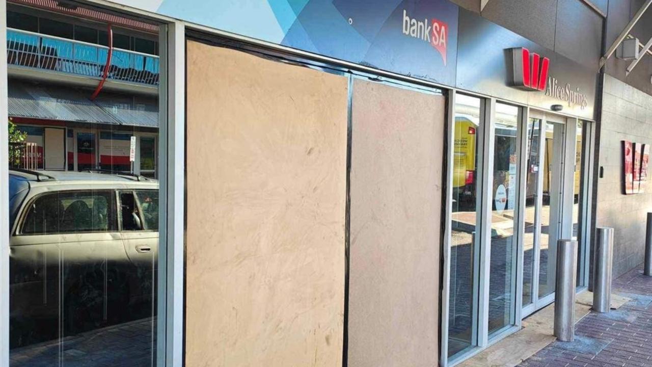 Businesses regularly have to deal with smashed windows and doors from vandalism or break-in attempts. Picture: Action For Alice Facebook