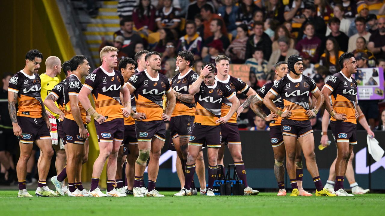 The dejected Broncos fell to the Storm again last week. NRL Pics