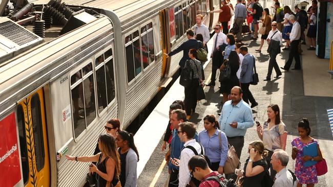 NSW commuters massively outweigh other states in terms of train journeys. Picture: Liam Kidston