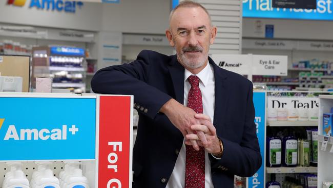 Ray Gunston at an Amcal Chemist on Tuesday Picture: Stuart McEvoy