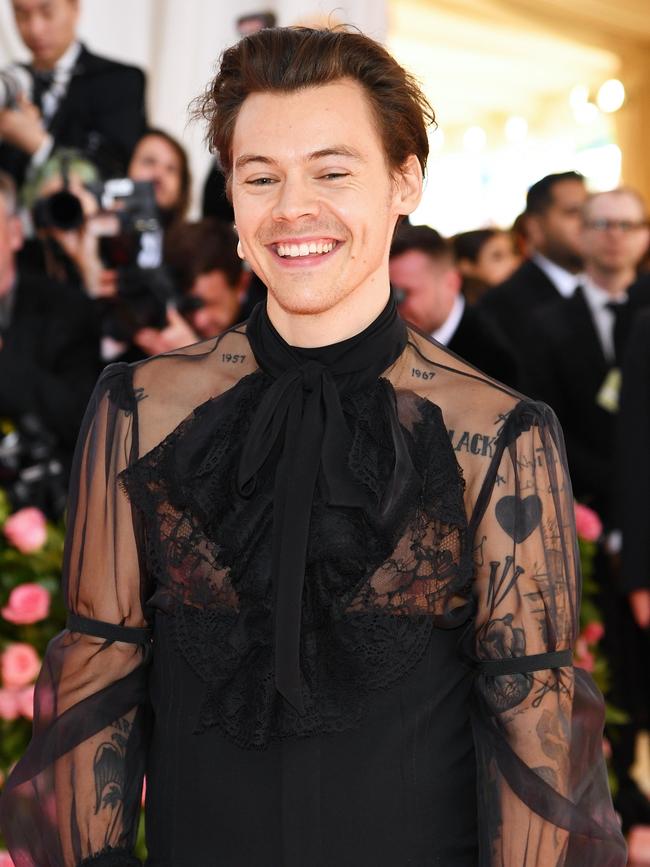 Harry Styles attends The 2019. Picture: Dimitrios Kambouris