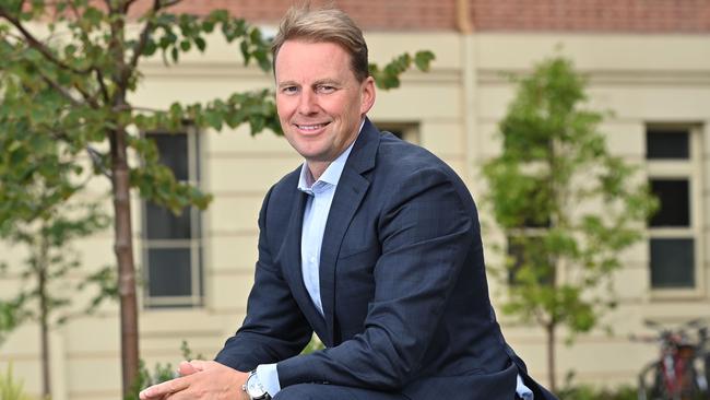 Andrew Nunn, the state’s Chief Entrepreneur, outside Lot Fourteen.