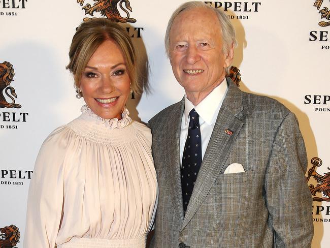 Andrew Peacock with daughter Anne. Picture: Michael Klein