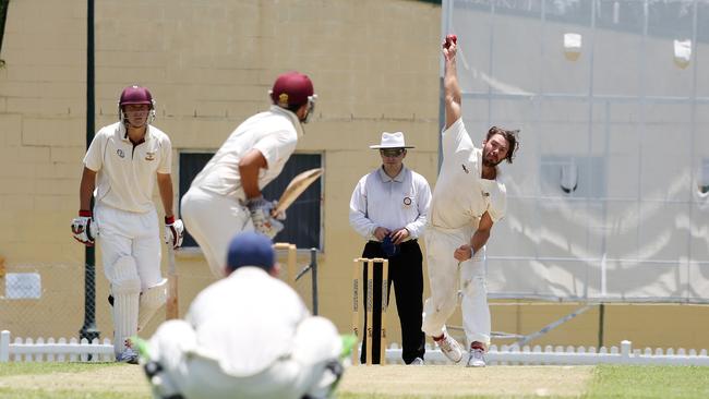 A robust Nick Buchanan playing for University. Pic by Sarah Keayes