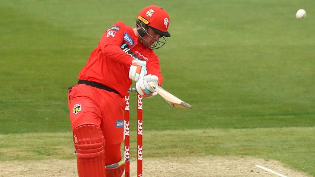 Young gun Mack Harvey blasted 40 of 37 balls to help set up the win. Picture: Getty Images