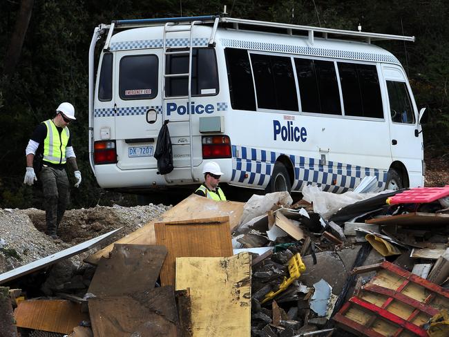 Detective Inspector Kim Steven at the Recovery Centre at Ulverstone