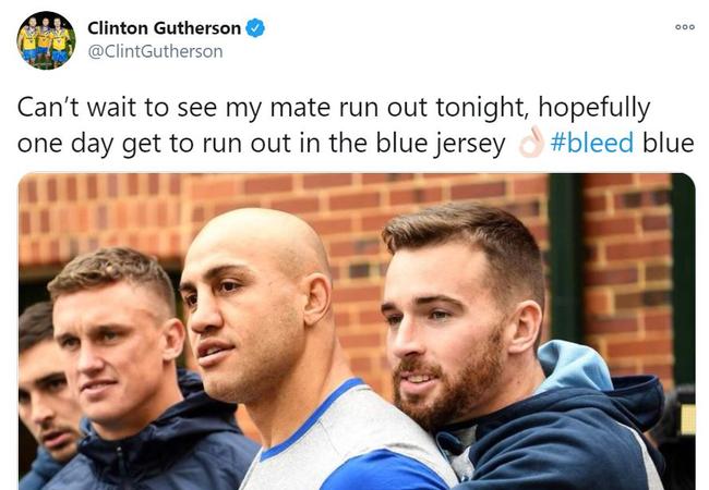 Clint Gutherson tweet for Sport Confidential