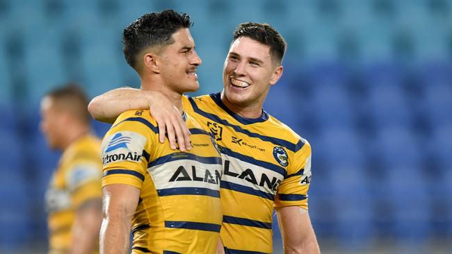 Mitch Moses has penned a new Eels contract amid uncertainty around the future of his halves partner Dylan Brown.