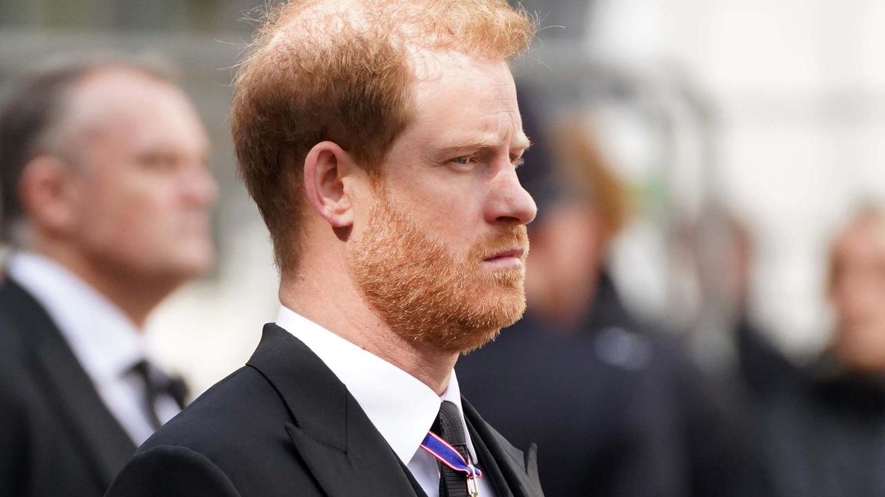 Prince Harry spoke about the need for therapy in his surprise address. Picture: Getty Images.