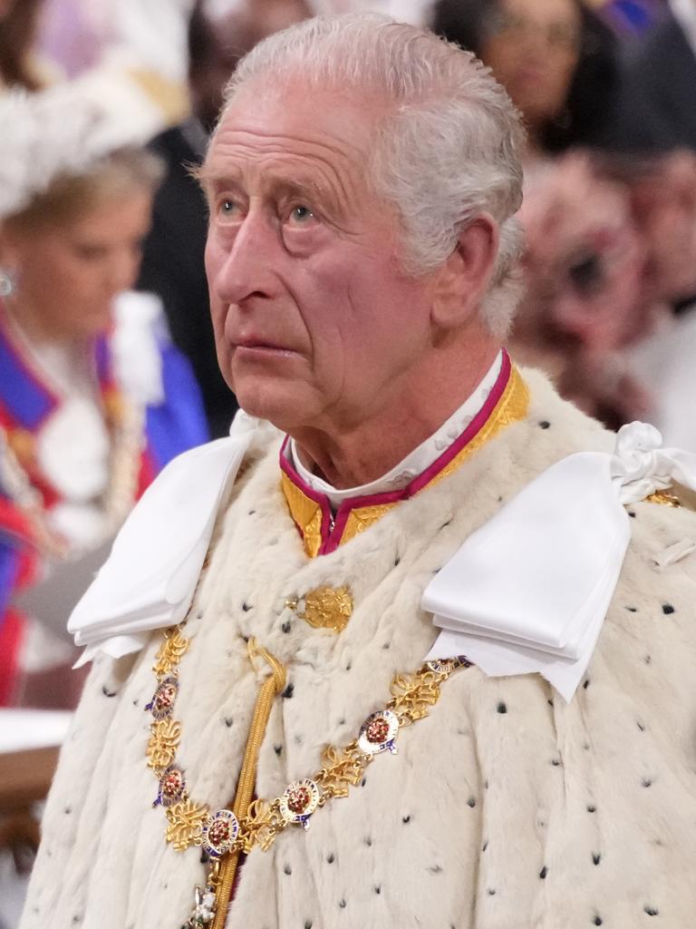 King Charles III during the coronation. Picture: Getty Images