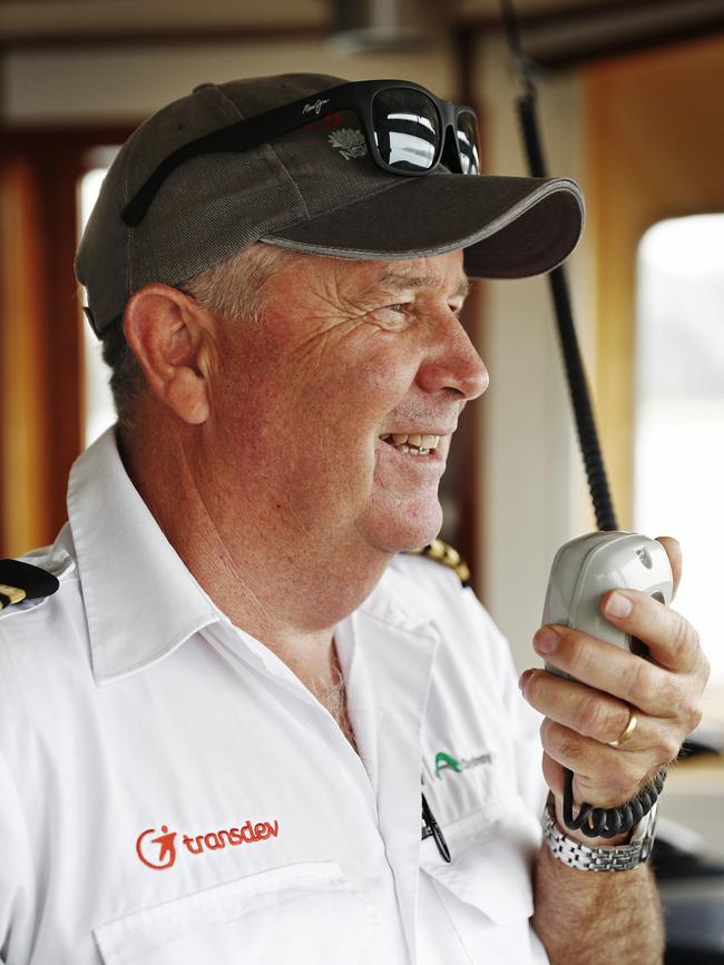 Barnett is happy people are returning to the ferry after lockdown. Picture: Sam Ruttyn