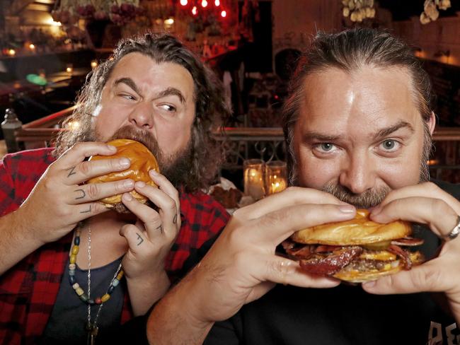 SMARTDAILY - Delicious Month Out - Virtual Masterclass Series - Jake Smyth (L) and Kenny Graham from Mary's Burgers in Newtown will take people through how to make the perfect burger during the first virtual masterclass on May 4. Picture: Toby Zerna