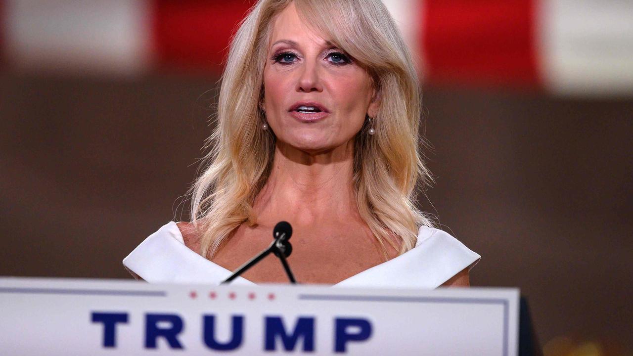 Kellyanne Conway at the Republican convention. Picture: Nicholas Kamm/AFP