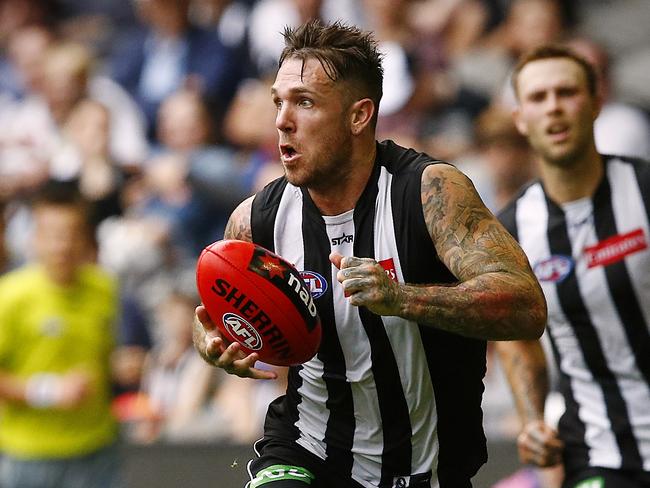 The former Collingwood star wasn’t happy about the prospect of another lockdown. Picture: Wayne Ludbey