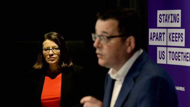 Victorian Premier Daniel Andrews and Health Minister Jenny Mikakos have been under increasing pressure to account for the bungled hotel quarantine scheme. Picture: NCA NewsWire / Andrew Henshaw