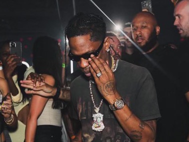 Travis Scott at Eclipse nightclub in Fortitude Valley.