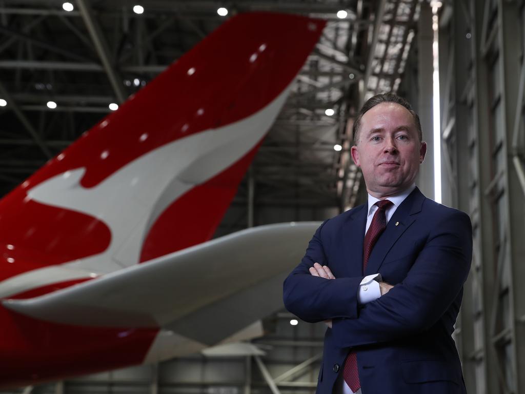 Qantas CEO Alan Joyce will assess the future of Project Sunrise after the test flights. Picture: David Swift