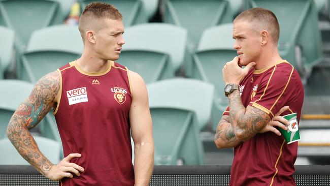Dayne and Claye Beams (Photo by Michael Willson/AFL Media/Getty Images)