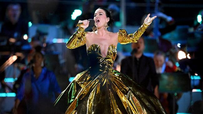 Katy Perry performs at the Coronation Concert.