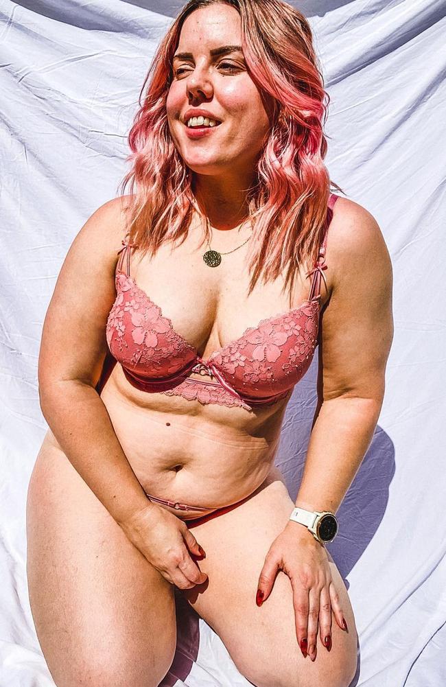 The mum-of-two felt compelled to share her unedited body with others. Picture: Instagram/breeahncarter