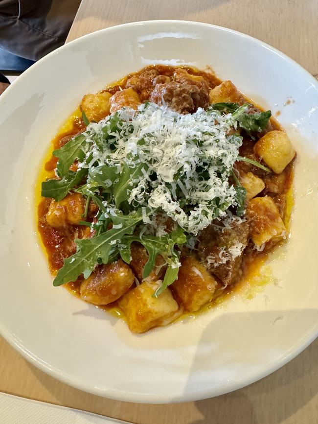 Gnocchi with beef ragu.