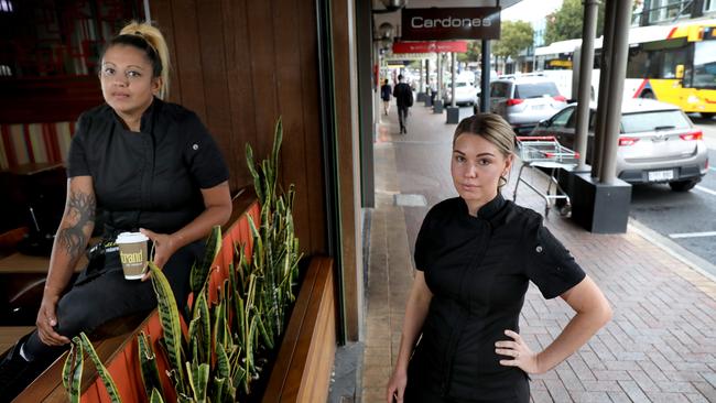 Staff members at The Strand in Townsville report the tourist strip is a “ghost town”. Picture: Dean Martin.