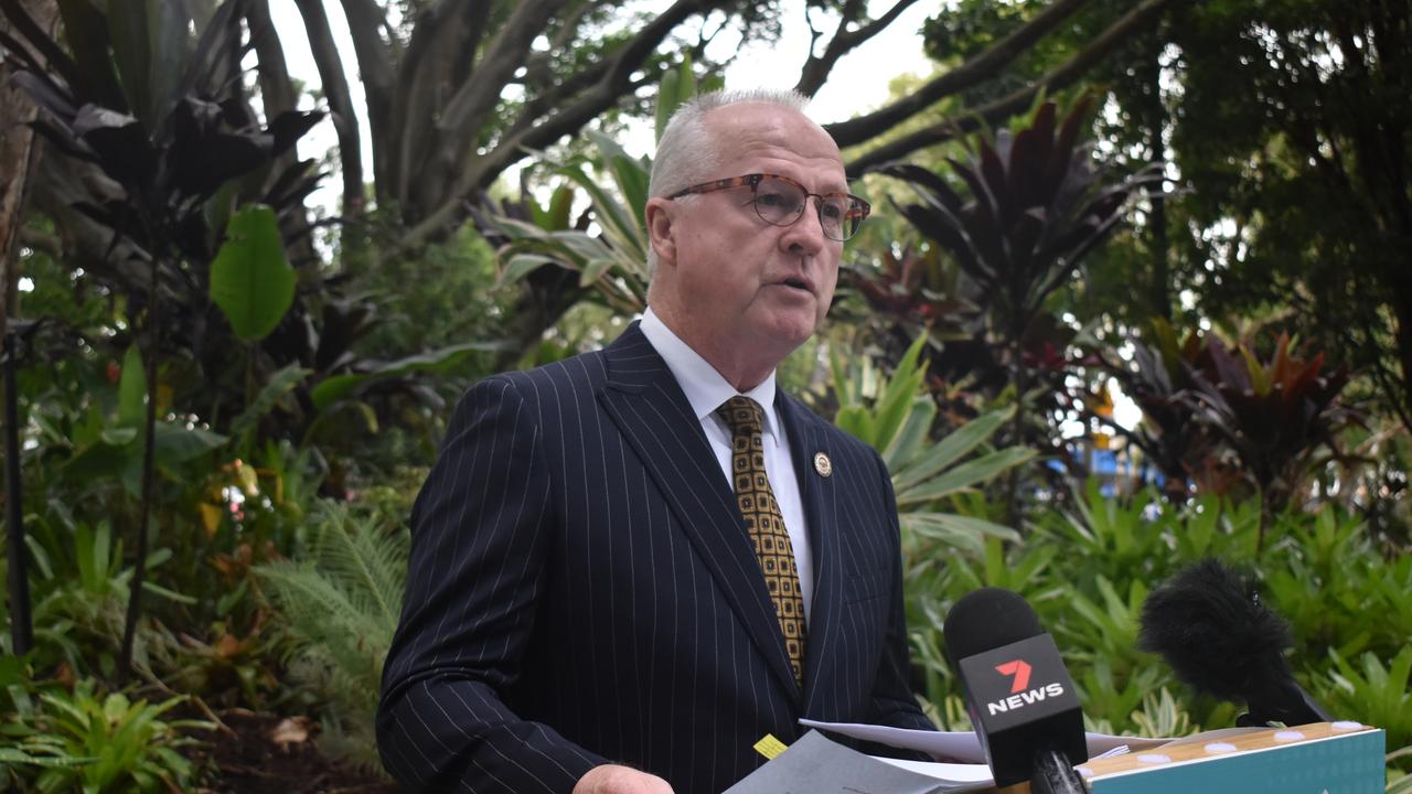 Sunshine Coast Council Mayor Mark Jamieson wants all parties to commit to delivering Brisbane to Maroochydore rail, a stadium expansion and $100m towards a convention centre.