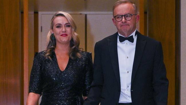 PM Anthony Albanese and his partner Jodie Haydon are to head to London on Thursday ahead of the Queen’s funeral at Westminster Abbey. Picture: NCA NewsWire/Martin Ollman