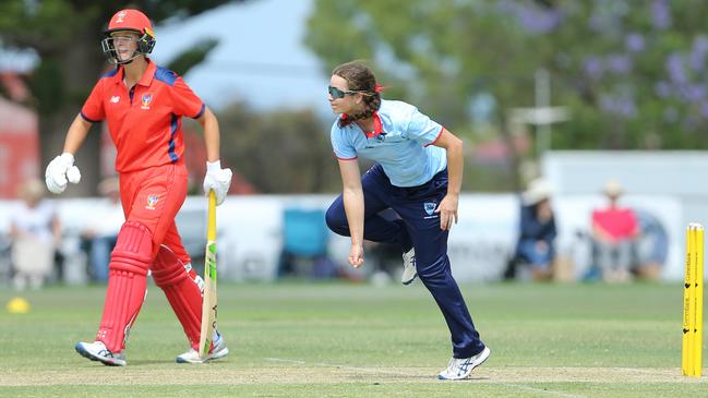 Olivia Callaghan picked up two wickets. Picture: David Woodley, Cricket Australia