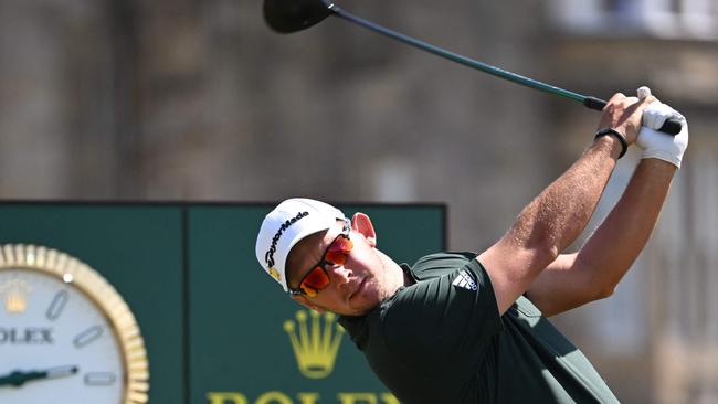 Lucas Herbert in action at the British Open. Herbert will return to Australia at the end of the year to play in the Australian Open and PGA. Picture: AFP