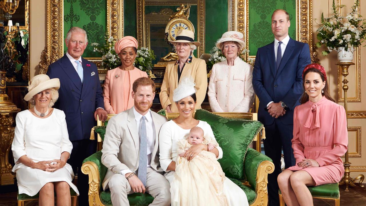 This official Christening photograph released by the Duke and Duchess of Sussex. Picture: AFP