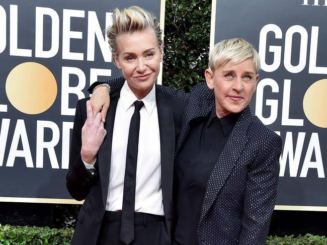 Portia de Rossi and Ellen DeGeneres. Picture: Axelle/Bauer-Griffin/FilmMagic