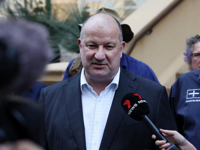 UnionsNSW Boss Mark Morey has launched an advertising blitz against workers compensation reforms. Picture: Matrix