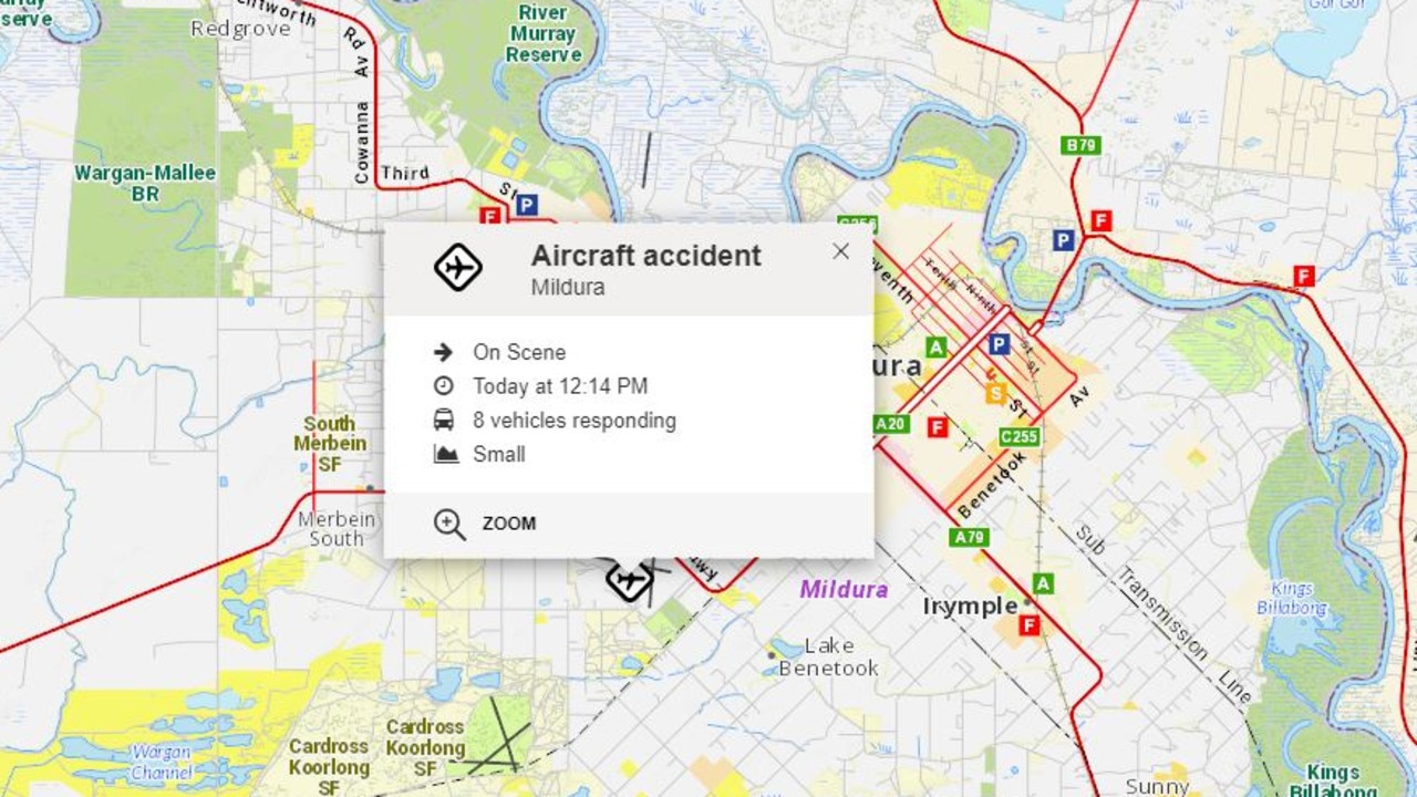 Eight emergency vehicles responded. Picture: VicEmergency