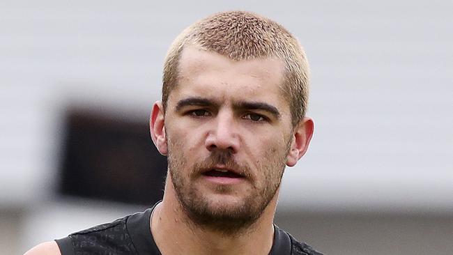 Port Adelaide’s Riley Bonner with his isolation haircut. Picture: Sarah Reed.