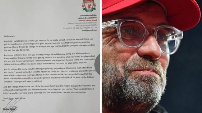 Liverpool boss Jurgen Klopp's brilliant letter to an 11-year-old fan.