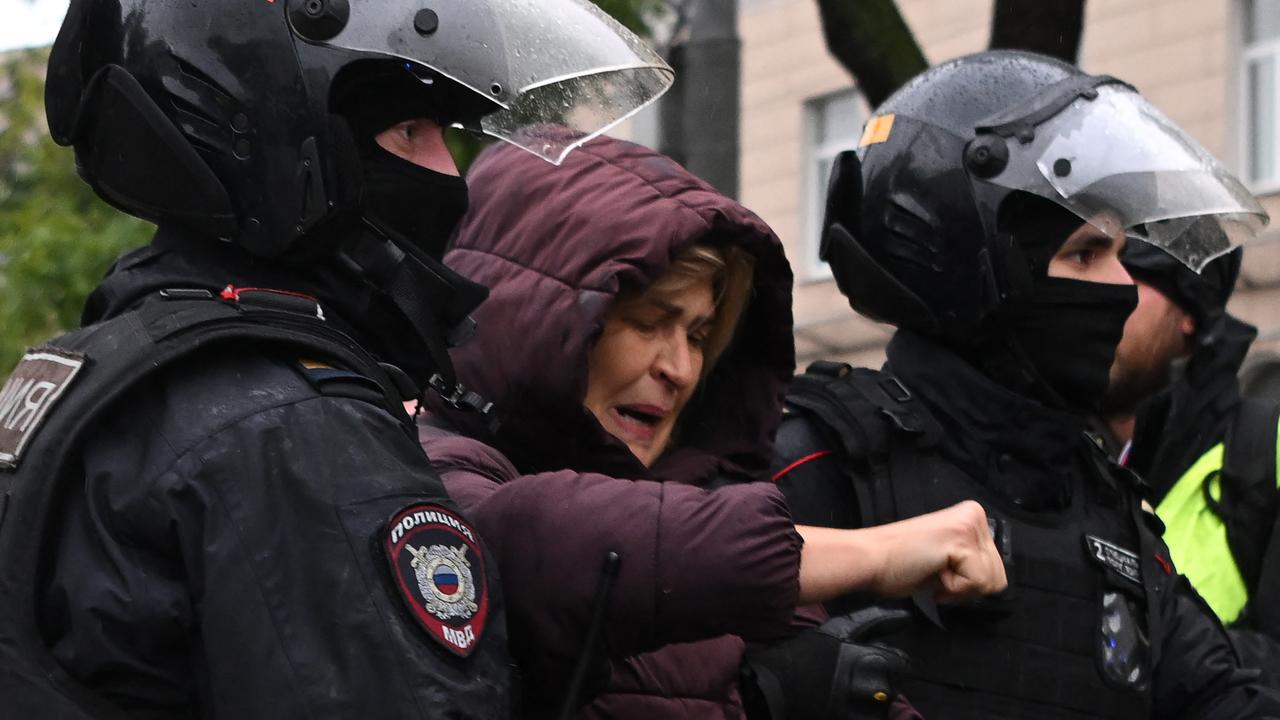 Some protesters have then been handed call-up papers in custody. Picture: AFP