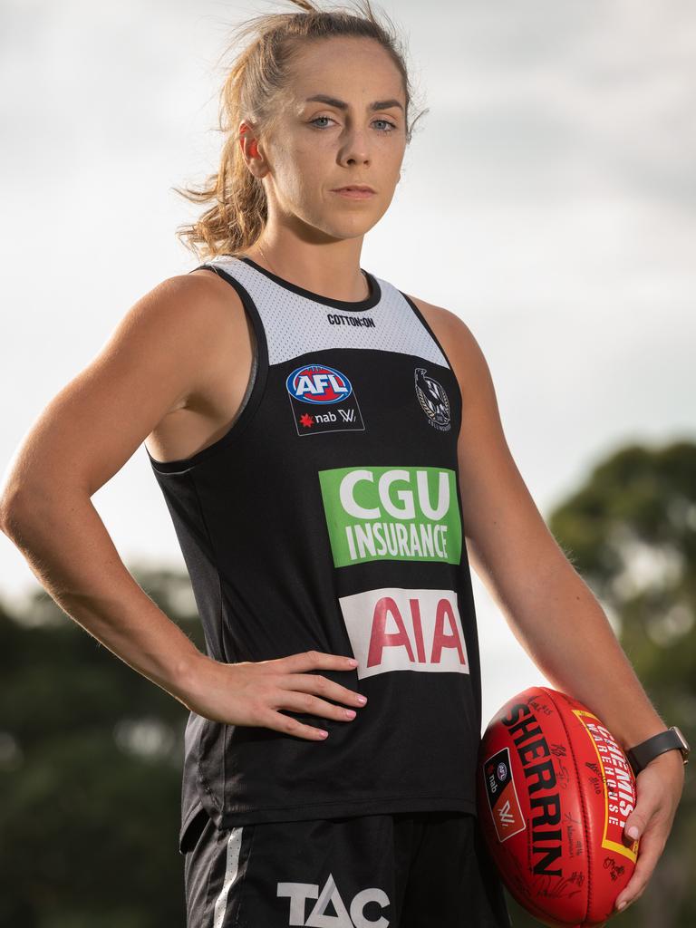 Irish rookie Sheridan is having a breakout season for Collingwood. Picture: TONY GOUGH