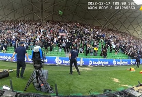 Victoria Police has today released images of 11 people that investigators want to speak to in relation to serious offences, such as discharging missiles (including at police) and violent disorder, at the A-League Melbourne Derby on 17 December.