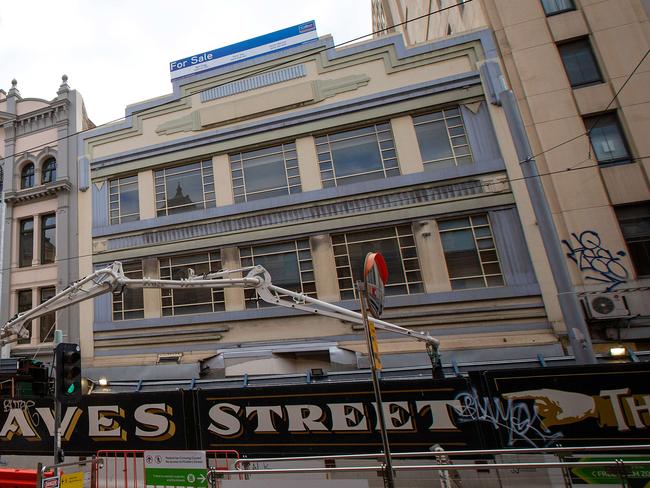 The former Yooralla building on Flinders Street is the proposed site of a new safe injecting facility. Picture: Mark Stewart