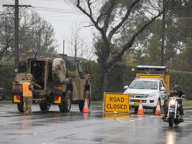 ADF members will assist with evacuations and welfare-check door knocks. Picture: ADF Twitter